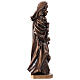 Virgen del Corazón bronceada Val Gardena fibra de vidrio 60 cm s7