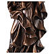 Virgen del Corazón bronceada Val Gardena fibra de vidrio 60 cm s8