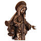 Virgen de Medjugorje bronceada Val Gardena fibra de vidrio 60 cm s6