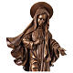 Madonna Medjugorje bronzata Val Gardena fibra di vetro 60 cm s2