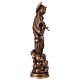 Madonna Medjugorje bronzata Val Gardena fibra di vetro 60 cm s7