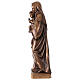 Virgen de la Esperanza para exterior bronceada Val Gardena fibra de vidrio 60 cm s8