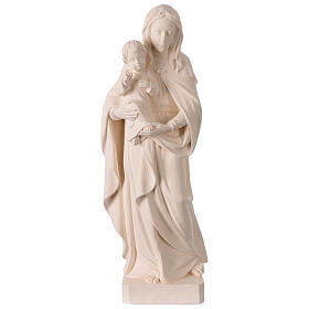 Virgen de la Esperanza blanca Val Gardena fibra de vidrio 60 cm