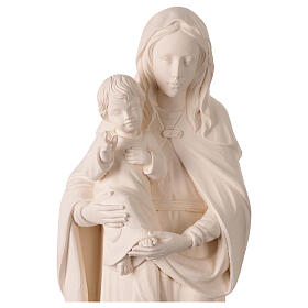 Virgen de la Esperanza blanca Val Gardena fibra de vidrio 60 cm
