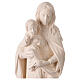 Virgen de la Esperanza blanca Val Gardena fibra de vidrio 60 cm s2