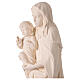 Virgen de la Esperanza blanca Val Gardena fibra de vidrio 60 cm s4