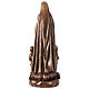 Gottesmutter von Fatima für den Außenbereich – 60 cm Fiberglas-Statue, Bronze-Optik, Grödnertal s9