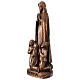 Bronze-finished outdoor statue of Our Lady of Fatima, Val Gardena, fibreglass, 24 in s4