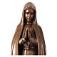 Virgen de Fátima bronceada para exterior Val Gardena fibra de vidrio 60 cm s2