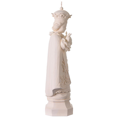 Outdoor white fibreglass Infant Jesus of Prague, Val Gardena, 24 in 7