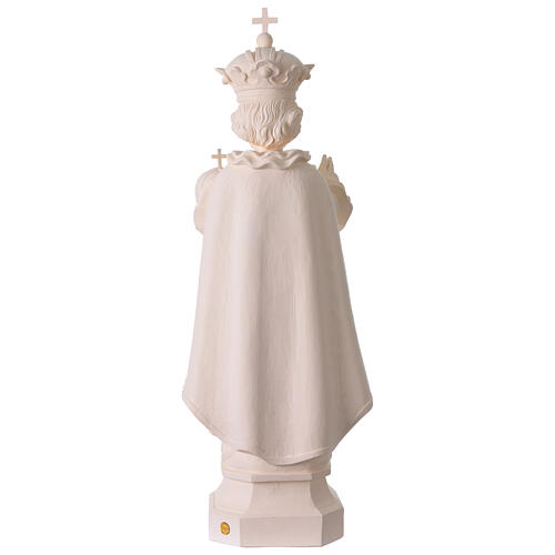Outdoor white fibreglass Infant Jesus of Prague, Val Gardena, 24 in 9