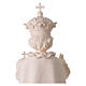Outdoor white fibreglass Infant Jesus of Prague, Val Gardena, 24 in s8
