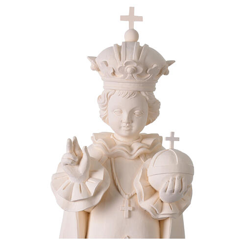 Niño de Praga para exterior Val Gardena fibra de vidrio blanca 60 cm 6
