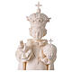 Niño de Praga para exterior Val Gardena fibra de vidrio blanca 60 cm s6