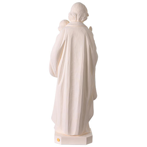 San Giuseppe da esterno Val Gardena fibra di vetro bianca 60 cm 7