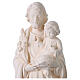 Outdoor St Joseph statue in white Val Gardena fiberglass, 60 cm s4