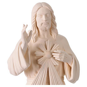 Jesús Misericordioso para exterior Val Gardena fibra de vidrio blanca 60 cm