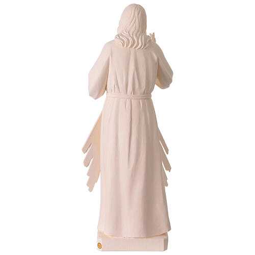 Jesús Misericordioso para exterior Val Gardena fibra de vidrio blanca 60 cm 7