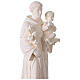 Heiliger Antonius für den Außenbereich – 60 cm weiße Fiberglas-Statue, Grödnertal s10