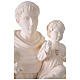 Saint Anthony outdoor white fibreglass statue, Val Gardena, 24 in s2