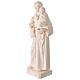 Saint Anthony outdoor white fibreglass statue, Val Gardena, 24 in s3