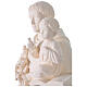 Saint Anthony outdoor white fibreglass statue, Val Gardena, 24 in s4