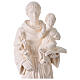 Saint Anthony outdoor white fibreglass statue, Val Gardena, 24 in s7
