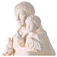 Saint Anthony outdoor white fibreglass statue, Val Gardena, 24 in s9