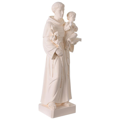 Saint Antoine Val Gardena fibre de verre blanche 60 cm pour extérieur 5