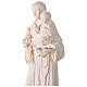 Santo António para exterior Val Gardena fibra de vidro branca 60 cm s8