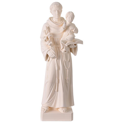 St Anthony Outdoor Statue White Val Gardena Fiberglass, 60 cm 1