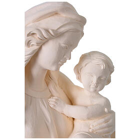 Virgen del Corazón para exterior fibra de vidrio blanco Val Gardena 60 cm