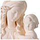 Virgen del Corazón para exterior fibra de vidrio blanco Val Gardena 60 cm s5