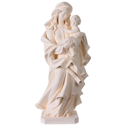 Nossa Senhora do Coração para exterior fibra de vidro branca Val Gardena 60 cm 1