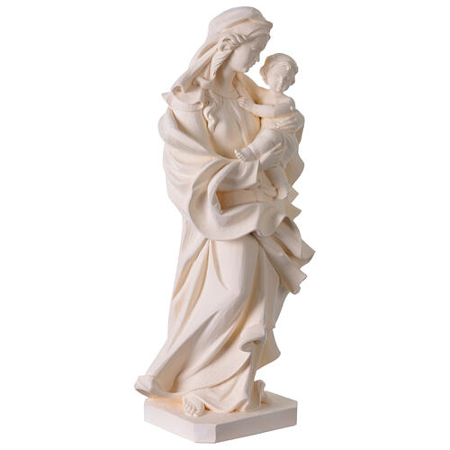 Nossa Senhora do Coração para exterior fibra de vidro branca Val Gardena 60 cm 4