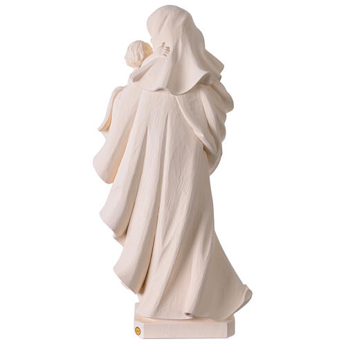 Nossa Senhora do Coração para exterior fibra de vidro branca Val Gardena 60 cm 13