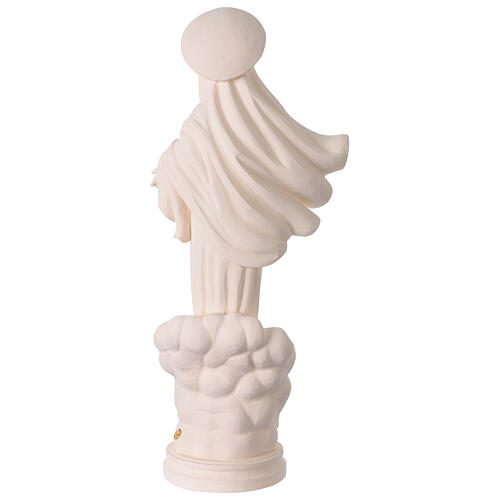 Virgen Medjugorje para exterior fibra de vidrio blanco Val Gardena 60 cm 11