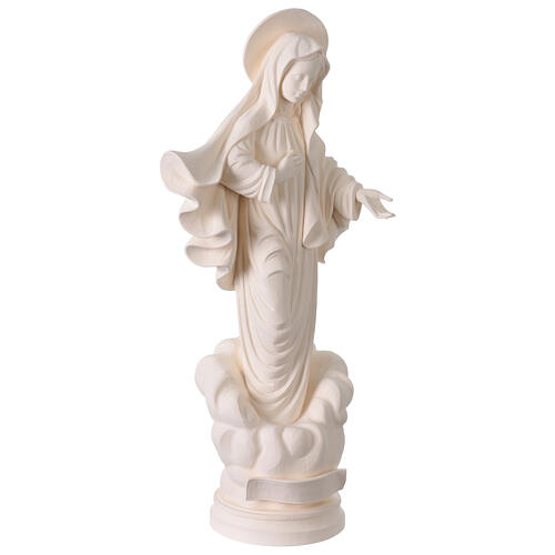 Madonna Medjugorje per esterno vetroresina bianco Val Gardena 60 cm 7