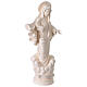 Nossa Senhora de Medjugorje para exterior em fibra de vidro branca Val Gardena 60 cm s7