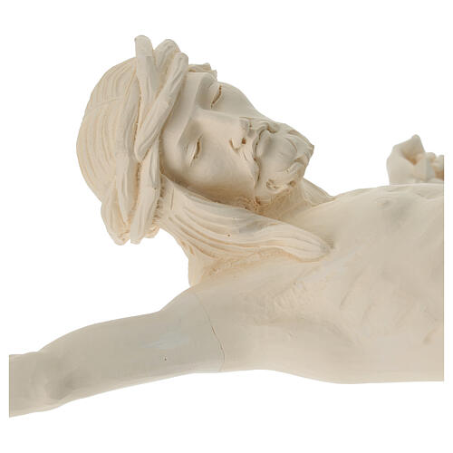 Corps du Christ extérieur Val Gardena 60 cm fibre de verre blanc 2