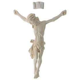 Corpo di Cristo per esterno Val Gardena fibra di vetro bianca 60 cm