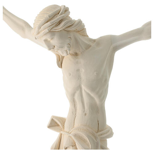 Corpo di Cristo per esterno Val Gardena fibra di vetro bianca 60 cm 3