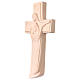 Crucifix with Holy Family, natural wood s3