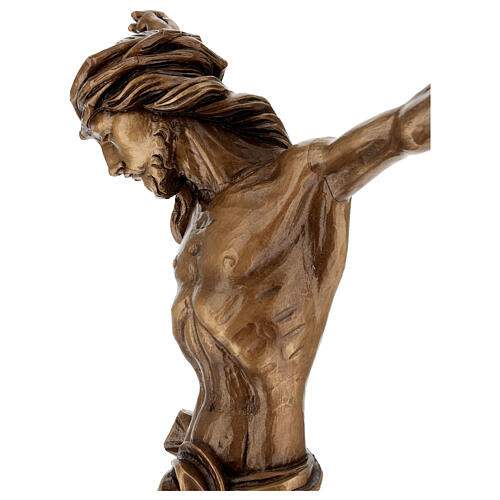 Corpo di Cristo bronzato per esterno Val Gardena fibra di vetro 5