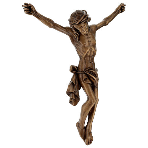 Corpo di Cristo bronzato per esterno Val Gardena fibra di vetro 6
