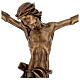 Corpo di Cristo bronzato per esterno Val Gardena fibra di vetro s3