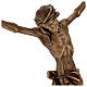 Corpo di Cristo bronzato per esterno Val Gardena fibra di vetro s7