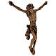 Bronzed Body of Christ for outdoors Val Gardena fiberglass s6
