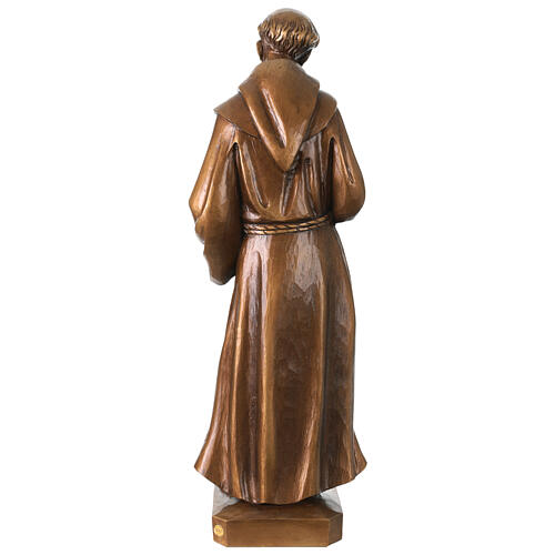 St Francis statue for outdoors bronzed Val Gardena fiberglass 9