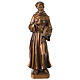 St Francis statue for outdoors bronzed Val Gardena fiberglass s1